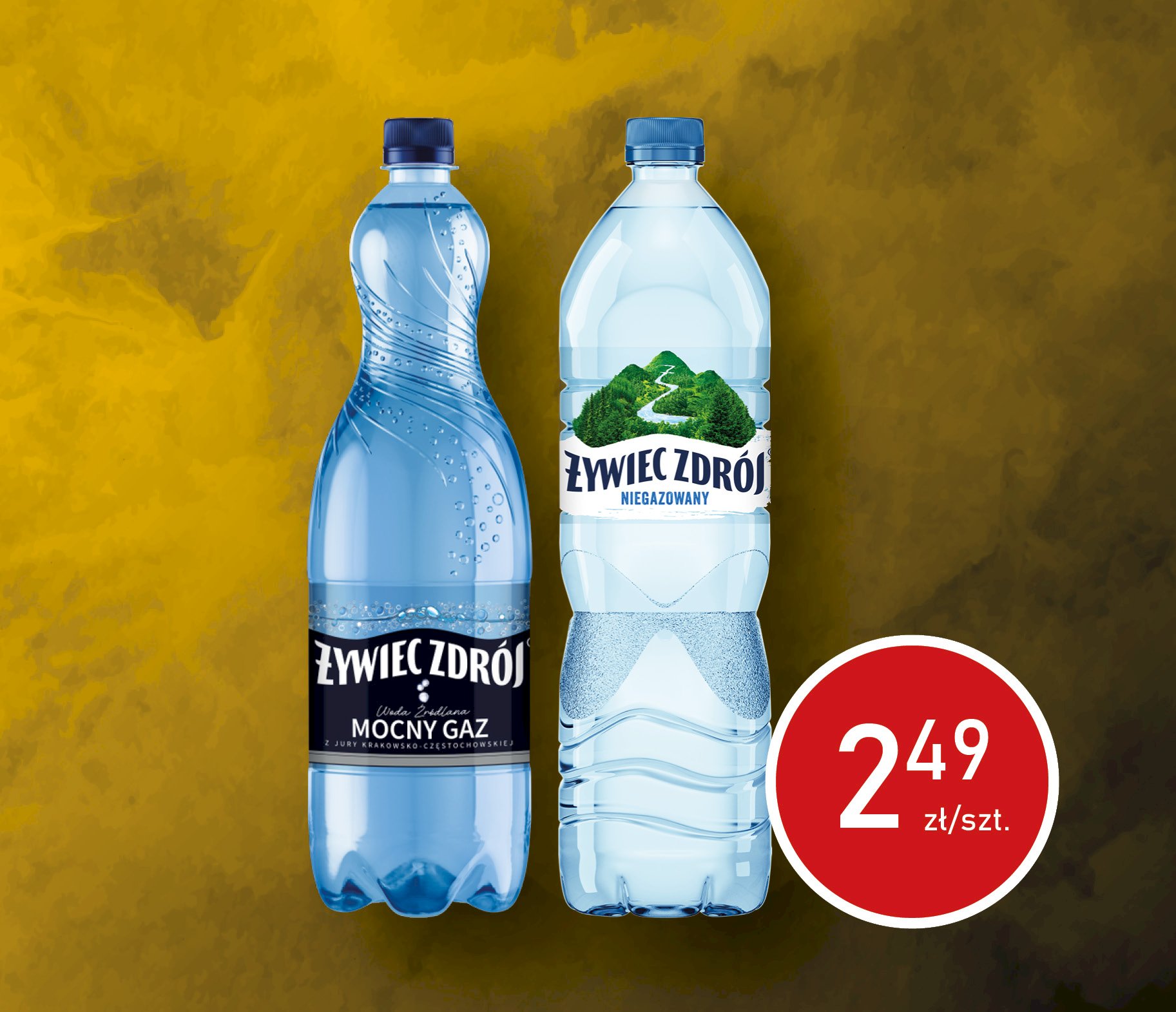 Żywiec Woda 1.5L Mocny Gaz Biała KAUCJA  Żywiec Woda 1.5L Niegaz Biała !!! KAUCJA