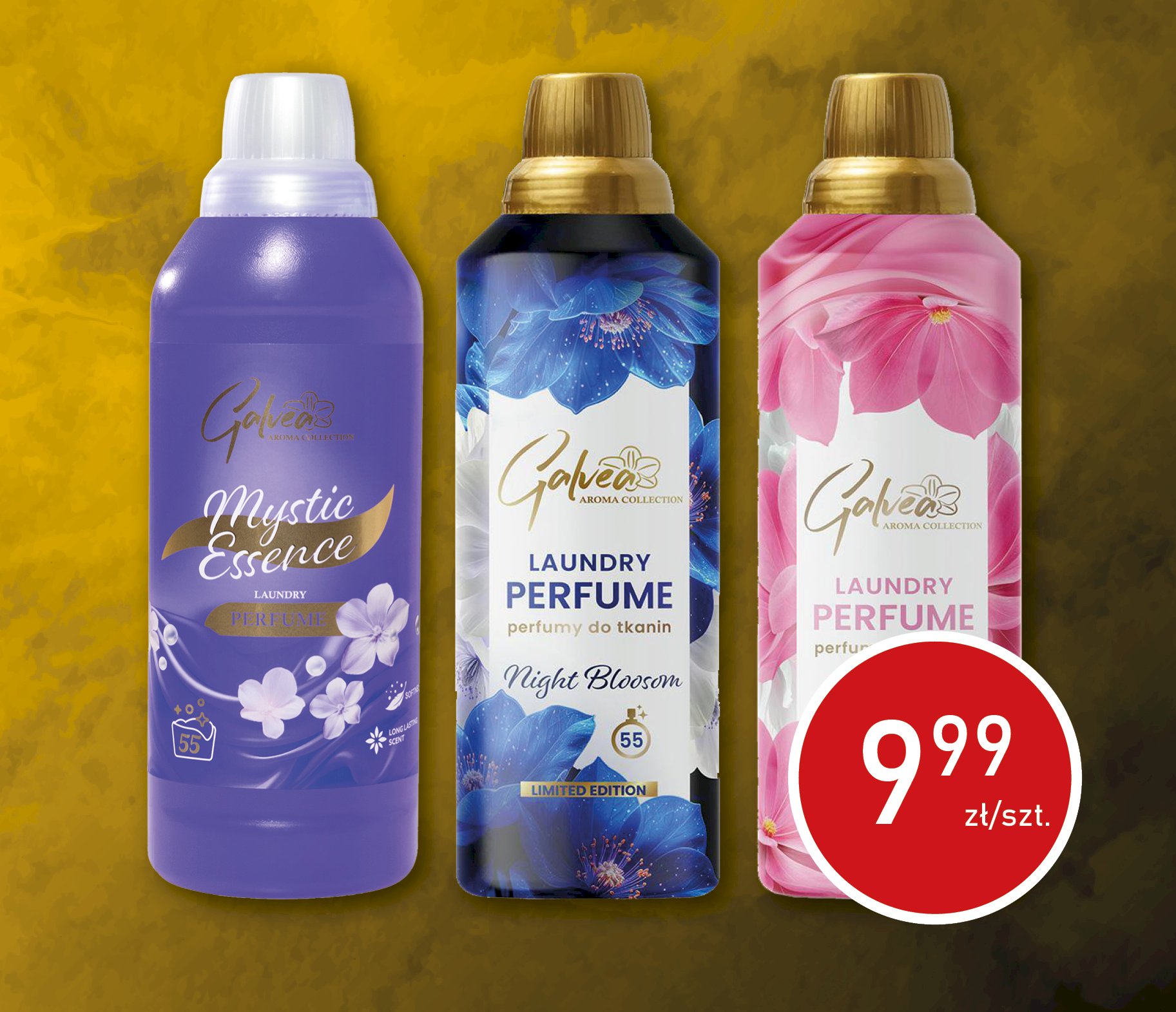 Galvea Perfumy Do Tkanin 1L Mystic Essence - Euduco Galvea Perfumy Do Tkanin 1L Night Blossom - Euduco Galvea Perfumy Do Tkanin 1L Sweet Pink - Euduco