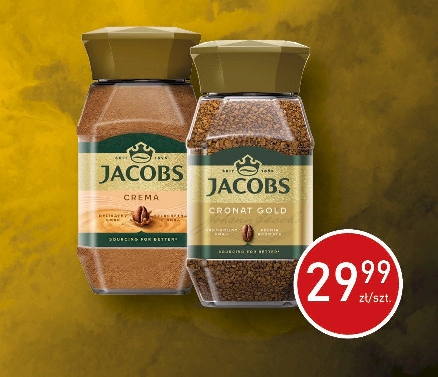 Jacobs Kawa Crema Gold 200G /Inst.Sł./ - JDE Jacobs Kawa Cronat Gold 200G /Inst.Sł./ - JDE