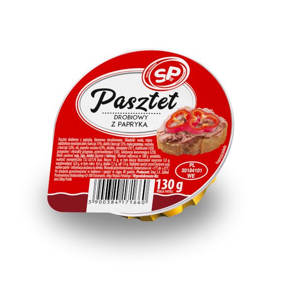 Pasztet drobiowy z papryką